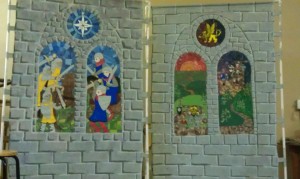 Schattentor Castle Panels - War, and Off to War                       